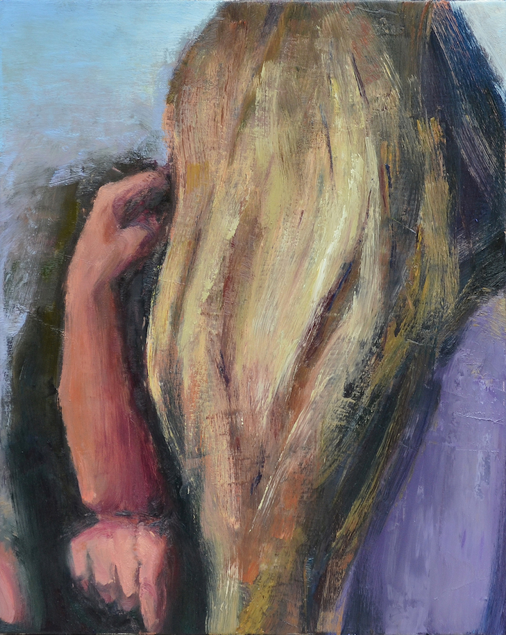 Andrius Zakarauskas 7 Andrius Zakarauskas, Hairystroke 2018, oil on canvas, 50 x 40 cm