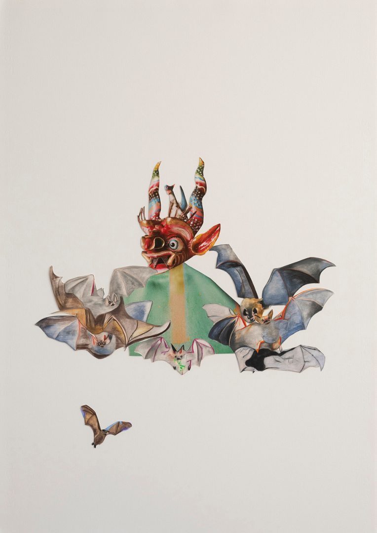 Maria Thurn und Taxis Batking , 2018 collage and drawing on paper 100 x 70cm