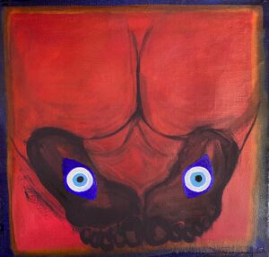 coeur & art 5 ‘Salat’ 12in x 12in oil on linen 2022
